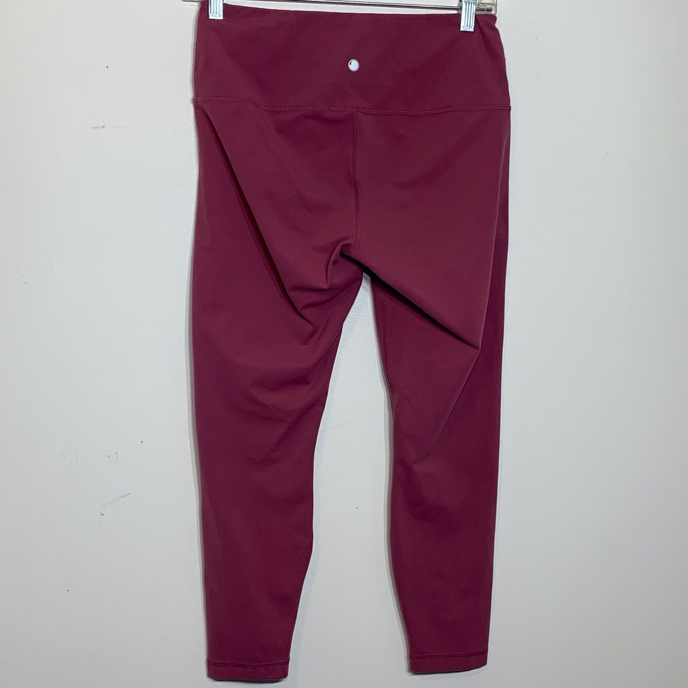 EUC Yogalicious Lux Rose Pink‎ Yoga High Waist Ankle Leggings